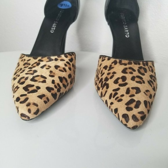 Franco Sarto Dandy Calf Hair D’Orsay Leopard pumps - Picture 4 of 8
